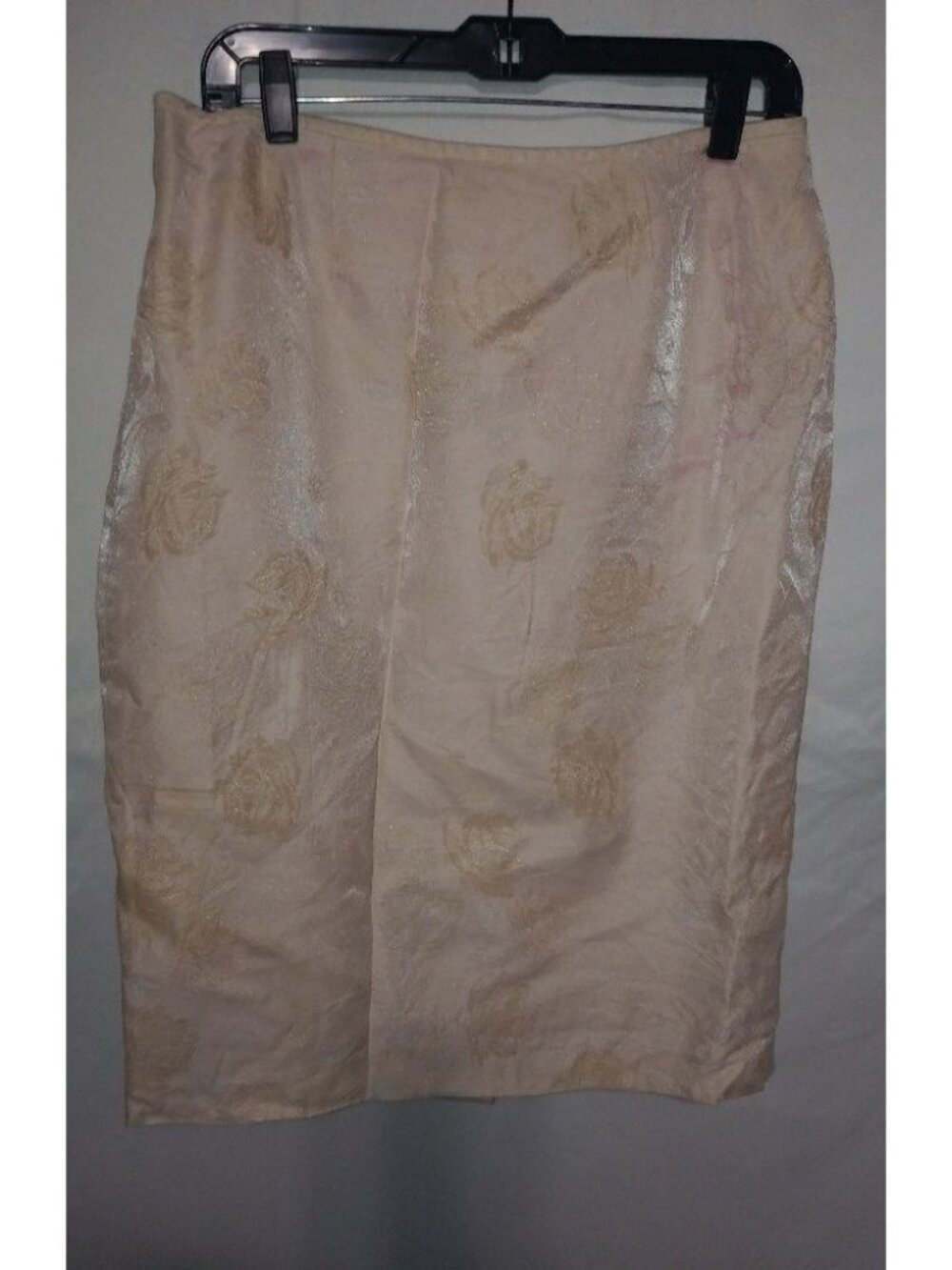 Kasper 12 Beautiful Peach Rose Lined Pencil Skirt
